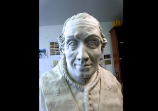 Breakaway plaster bust