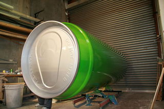 The paint job underway. 