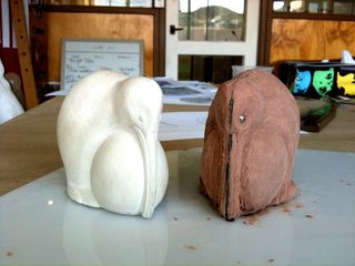Sculpting design and development work for an Easter Kiwi. 