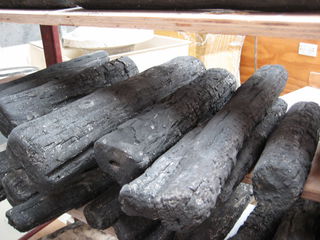Fireproof cement logs